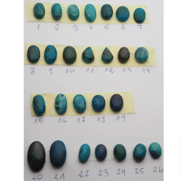 Chryzokola łza 14x10x6 mm (różne kamienie do wyboru)