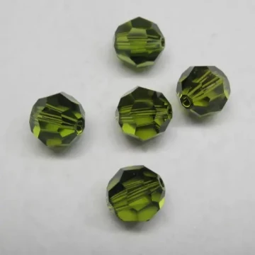 Kryształki Swarovski zielone kulka 10mm (sztuka)