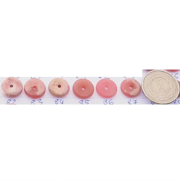 Rodochrozyt 12 mm donut (donat) (różne kamienie do wyboru)