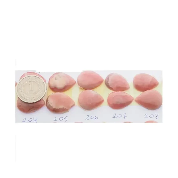 Rodochrozyt 20-23x14-16 mm łza (para) (różne pary do wyboru)