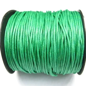 Sznurek woskowany-zielony 1,5mm/1 metr 