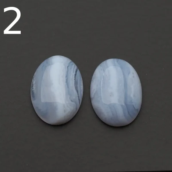 Chalcedon 18-20x12-13 mm (para) owal (różne pary do wyboru)