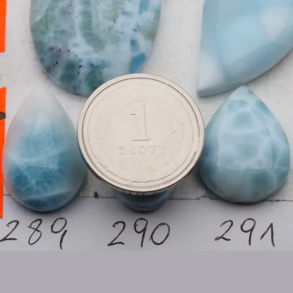 Larimar 22-26x14-17 mm łza (różne kamienie do wyboru)