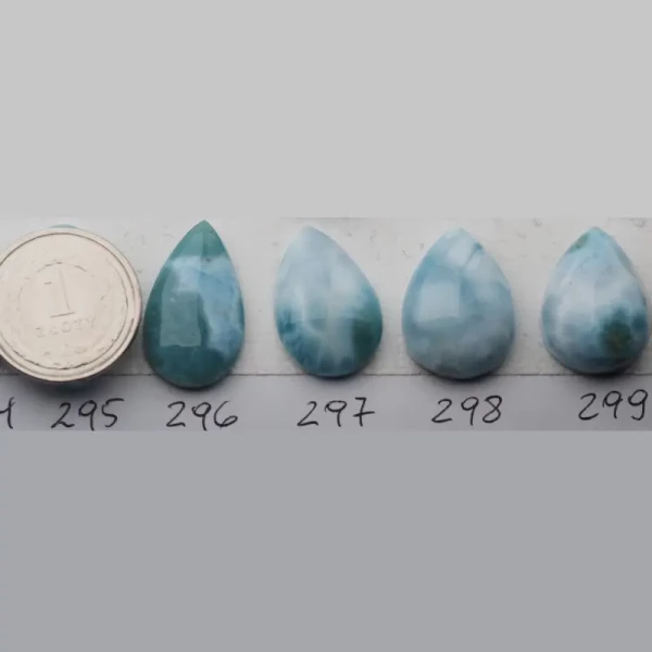 Larimar 22-26x14-17 mm łza (różne kamienie do wyboru)