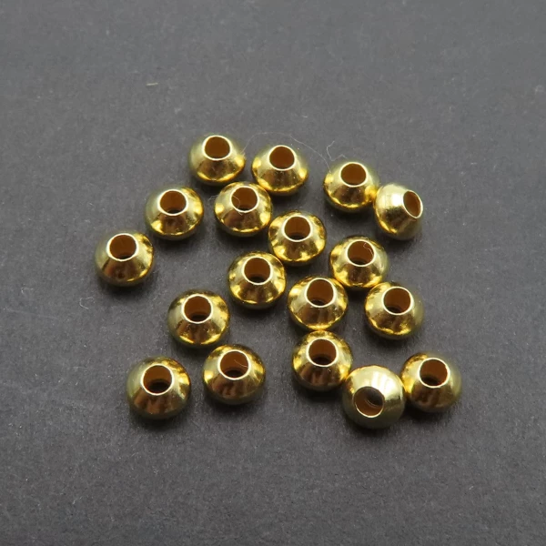 Srebro złocone Ag - przekładka dysk 3,2x2,7mm  