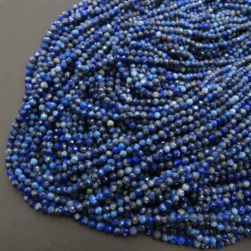 Lapis Lazuli kulka fasetowana 4 mm (sznurek)