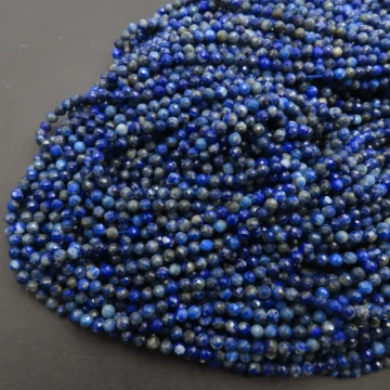 Lapis Lazuli kulka fasetowana 3,5 mm (sznur)