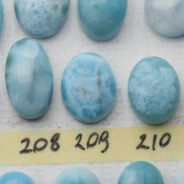 Larimar 12-17x10-11 mm owal (różne kamienie do wyboru)