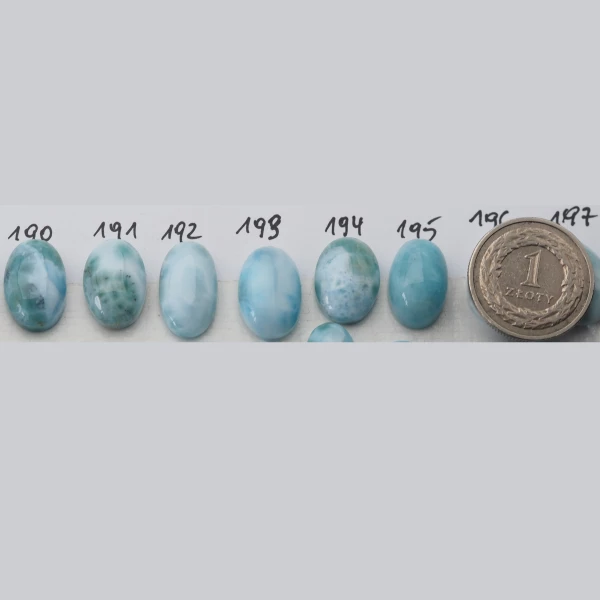 Larimar 15-18x10-12 mm owal (różne kamienie do wyboru)