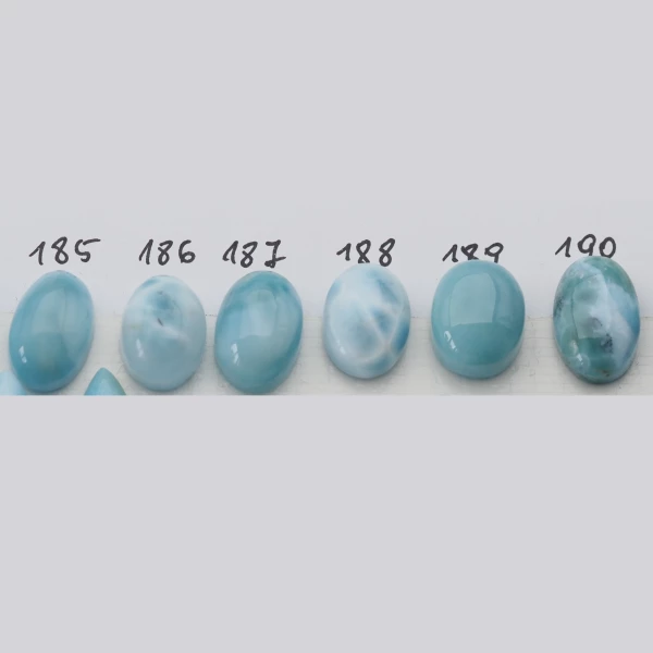 Larimar 15-18x10-12 mm owal (różne kamienie do wyboru)