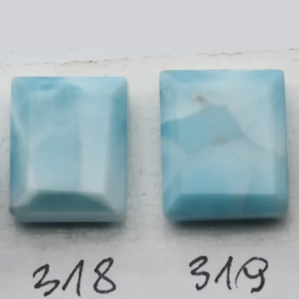 Larimar 16-17x13-14 mm prostokąt (różne kamienie do wyboru)