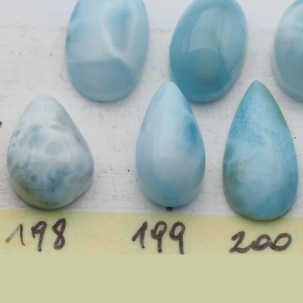 Larimar 16-19x9-13 mm łza (różne kamienie do wyboru)