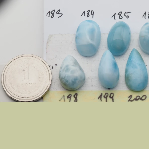 Larimar 16-19x9-13 mm łza (różne kamienie do wyboru)