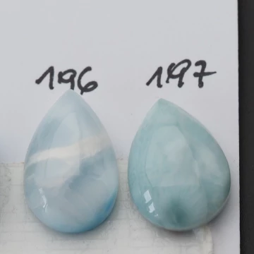 Larimar 18-19x11-13 mm łza