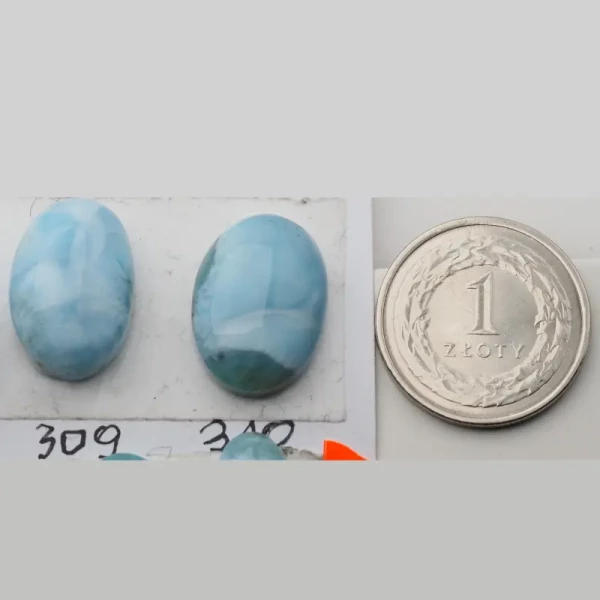 Larimar 19-25x11-14 mm owal (różne kamienie do wyboru)