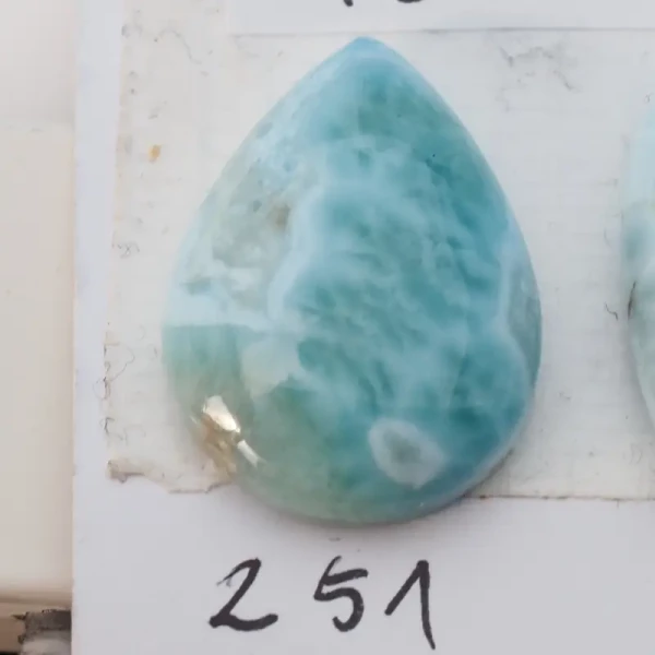 Larimar 22-26x14-17 mm łza (różne kamienie do wyboru)