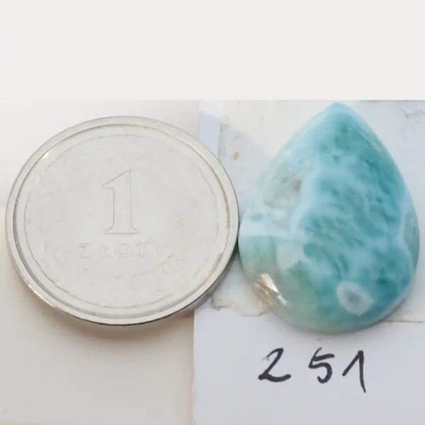 Larimar 22-26x14-17 mm łza (różne kamienie do wyboru)