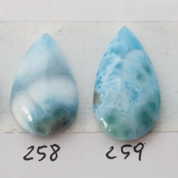 Larimar 22-26x14-17 mm łza (różne kamienie do wyboru)