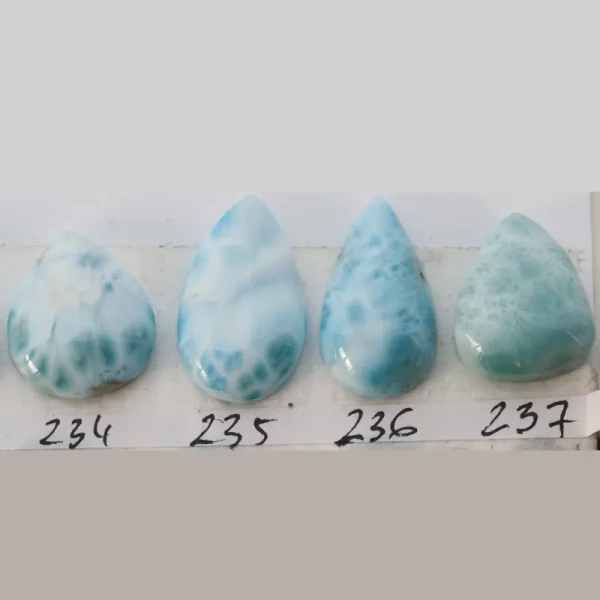 Larimar 22-28x14-18 mm łza (różne kamienie do wyboru)