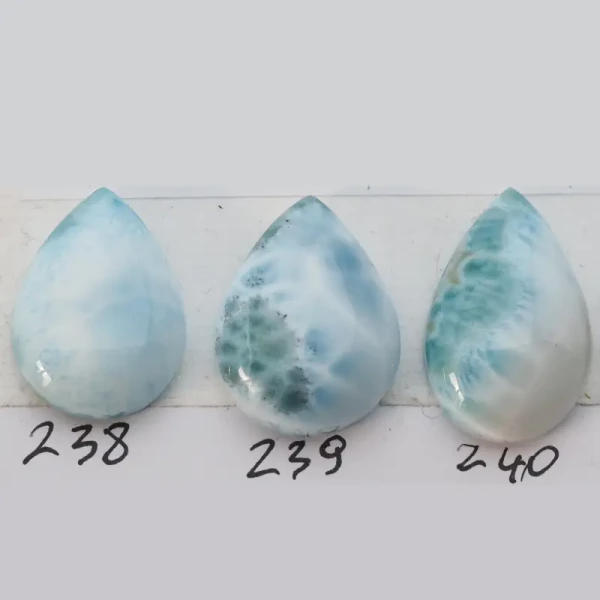 Larimar 22-28x14-18 mm łza (różne kamienie do wyboru)