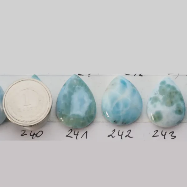 Larimar 22-28x14-18 mm łza (różne kamienie do wyboru)