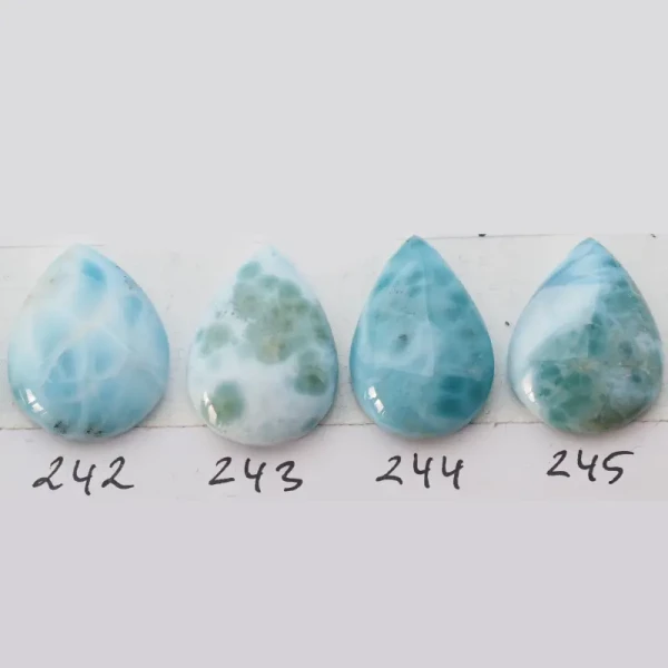 Larimar 22-28x14-18 mm łza (różne kamienie do wyboru)