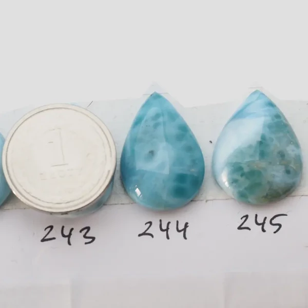 Larimar 22-28x14-18 mm łza (różne kamienie do wyboru)