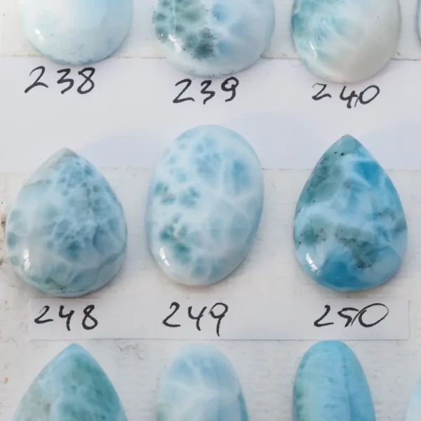 Larimar 22-28x14-18 mm łza (różne kamienie do wyboru)