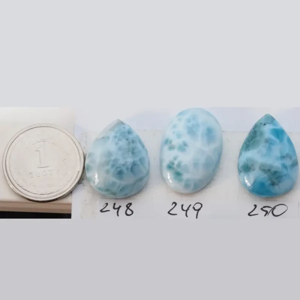 Larimar 22-28x14-18 mm łza (różne kamienie do wyboru)