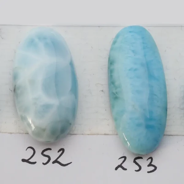 Larimar 25-28x12-15 mm owal (różne kamienie do wyboru)