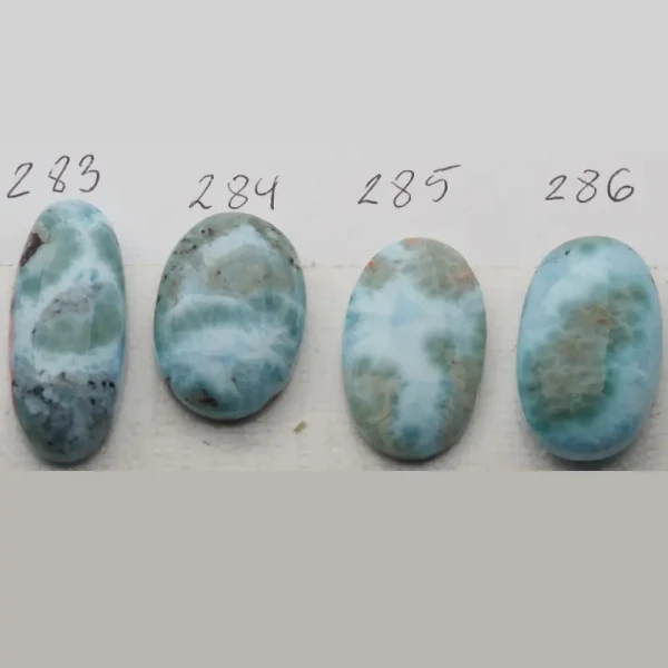 Larimar 25-31x14-17 mm owal (różne kamienie do wyboru)