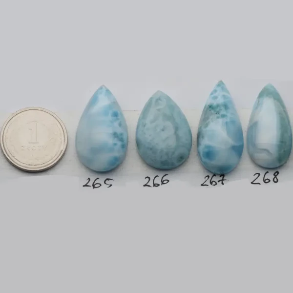 Larimar 26-33x15-18 mm łza (różne kamienie do wyboru)