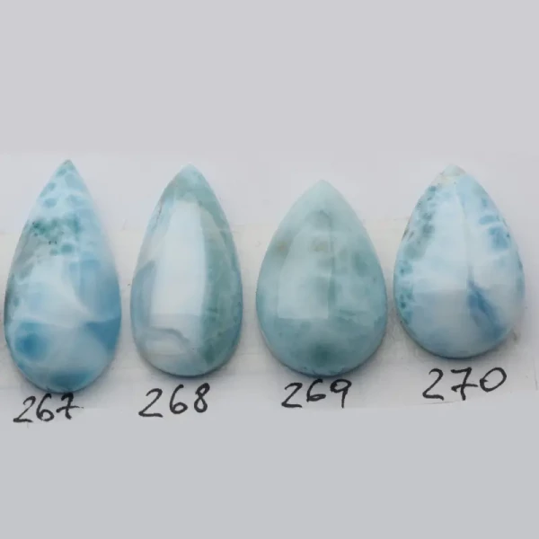 Larimar 26-33x15-18 mm łza (różne kamienie do wyboru)