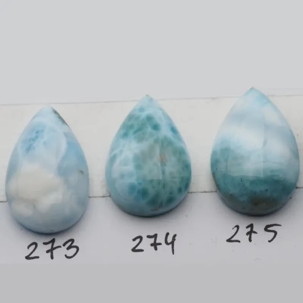 Larimar 26-33x15-18 mm łza (różne kamienie do wyboru)