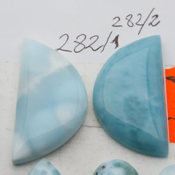 Larimar 36x19 mm półkole (różne kamienie do wyboru)