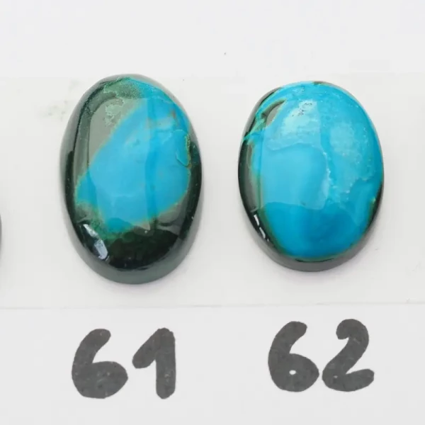 Malachit z Turkusem 19-22x14 mm owal (różne kamienie do wyboru)
